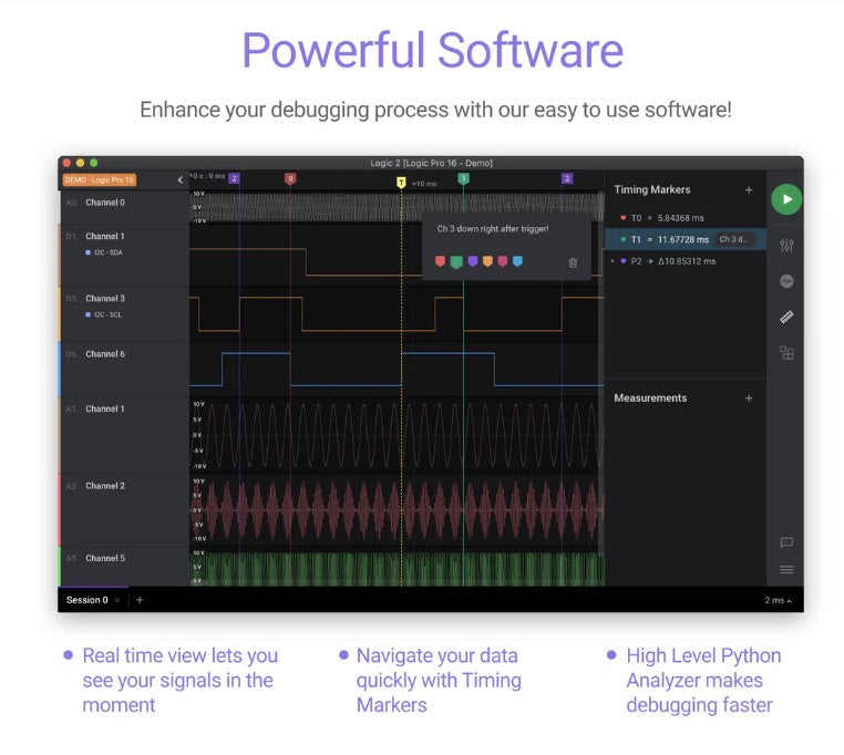 Saleae Logic Pro 8 8 Channels + 500MS/s
