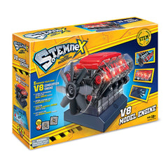 V8 Combustion Engine Model Building Kit STEM Toy Science Experiment - stirlingkit