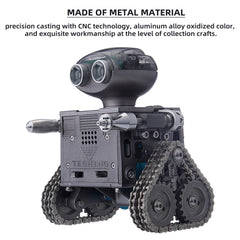 TECHING Metal DIY Assembly Kit AI Bluetooth Speaker APP Remote Control Electric Tracked Robot Model Science Educational Toys