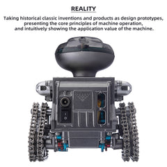 TECHING Metal DIY Assembly Kit AI Bluetooth Speaker APP Remote Control Electric Tracked Robot Model Science Educational Toys