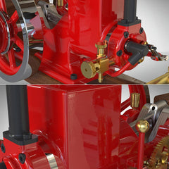 RETROL ENGINE HM-01 7cc Engine 4-stroke Horizontal Hit and Miss Internal Combustion Gasoline Engine Model-minengine