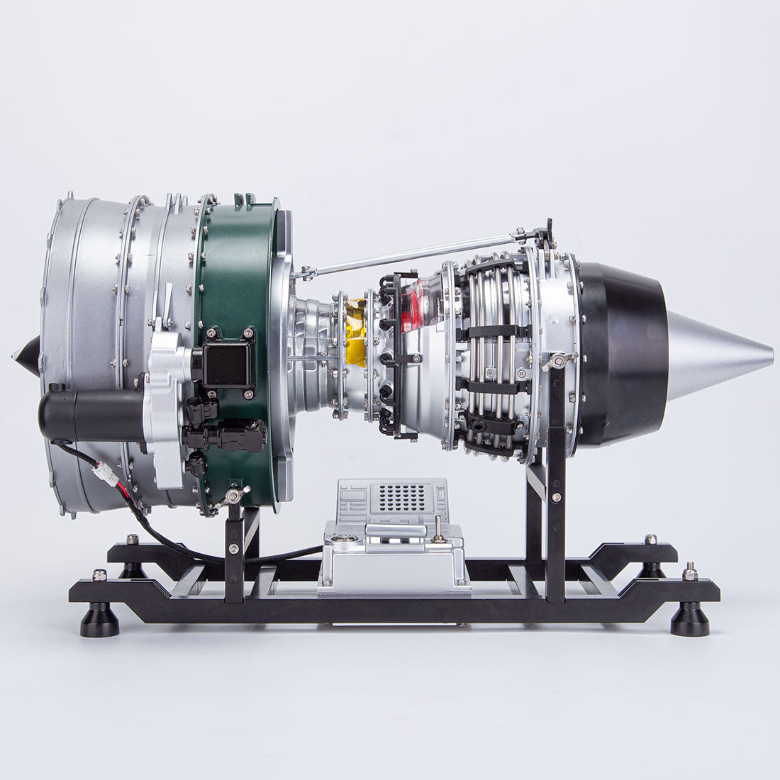 teching metal turbofan engine model kit that works build your own jet engine building set kota scale model DM119