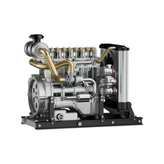 TECHING All-Metal OHV Inline Four-cylinder Diesel Engine Model DIY Assembly Mechanical Craft Gift