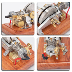 M96 Mini Horizontal Air-Cooled Single-Cylinder 4-Stroke Oddball Hit and Miss Gas Engine Model