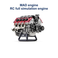 MAD RC DIY V8 Engine Model Kit for Capra VS4-10 Pro - Build Your Own V8 Engine That Works - stirlingkit