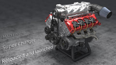 Mini RC DIY V8 Engine Model Kit